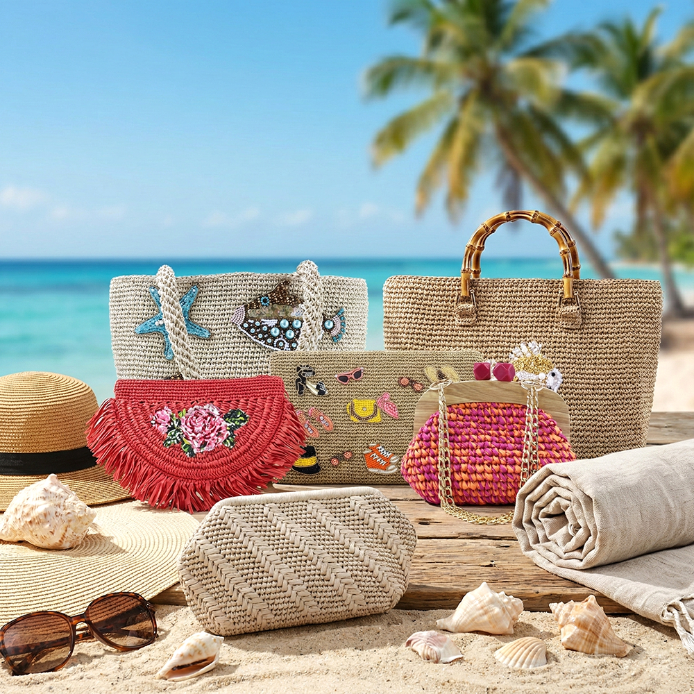 Bohemian Raffia & Straw Bags