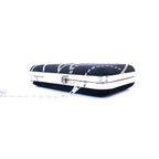 Handmade Black Velvet Clutch – Silver Embroidered Evening Bag