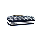 Luxury Black Velvet Clutch – Silver Embroidery