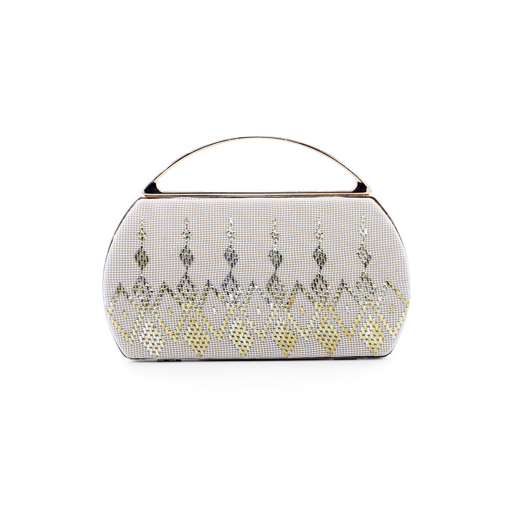 Velvet Clutch – Gold Embroidered Purse