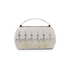 Velvet Clutch – Gold Embroidered Purse