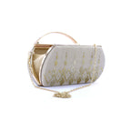Velvet Clutch – Gold Embroidered Purse
