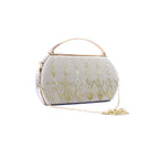 Velvet Clutch – Gold Embroidered Purse