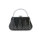 Elegant Velvet Clutch for Special Occasions – Handmade Silver Accent Bag | Zavelya Atelier