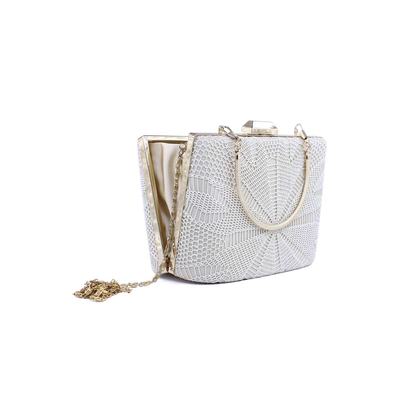 Handmade Lace Clutch Bag – Elegant Evening Purse | El Yapımı Dantel Çanta – Zarif Gece Çantası