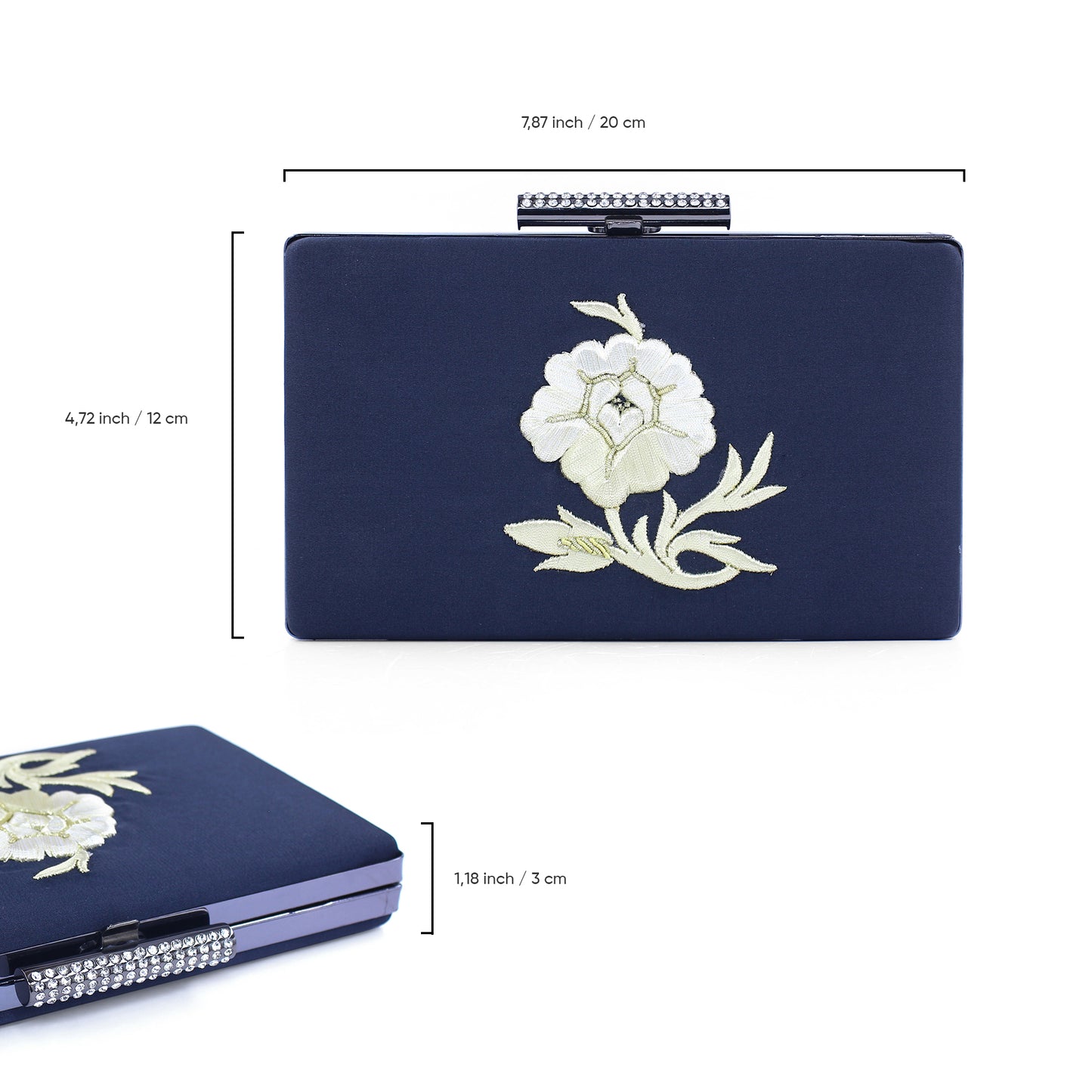 Handmade Black Velvet Clutch Bag – Gold Floral Embroidery | Elegant Wedding & Evening Purse by Zavelya Atelier