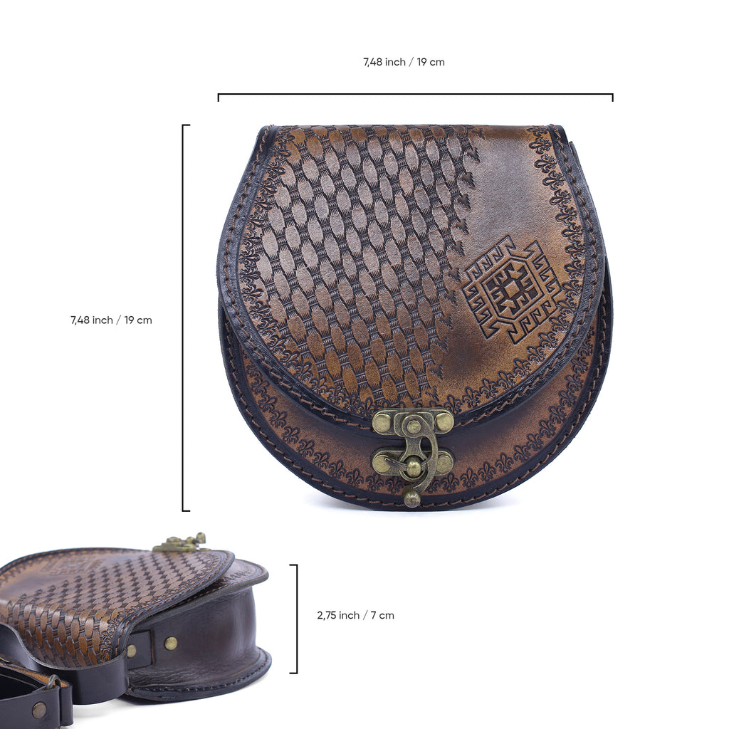 Vintage Tooled Leather Purse
