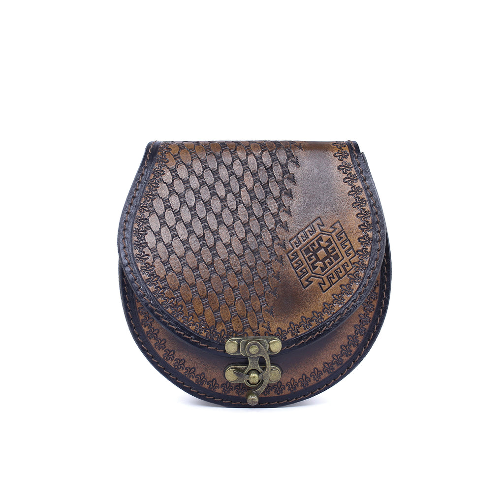 Vintage Tooled Leather Purse