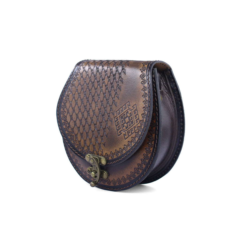 Vintage Tooled Leather Purse