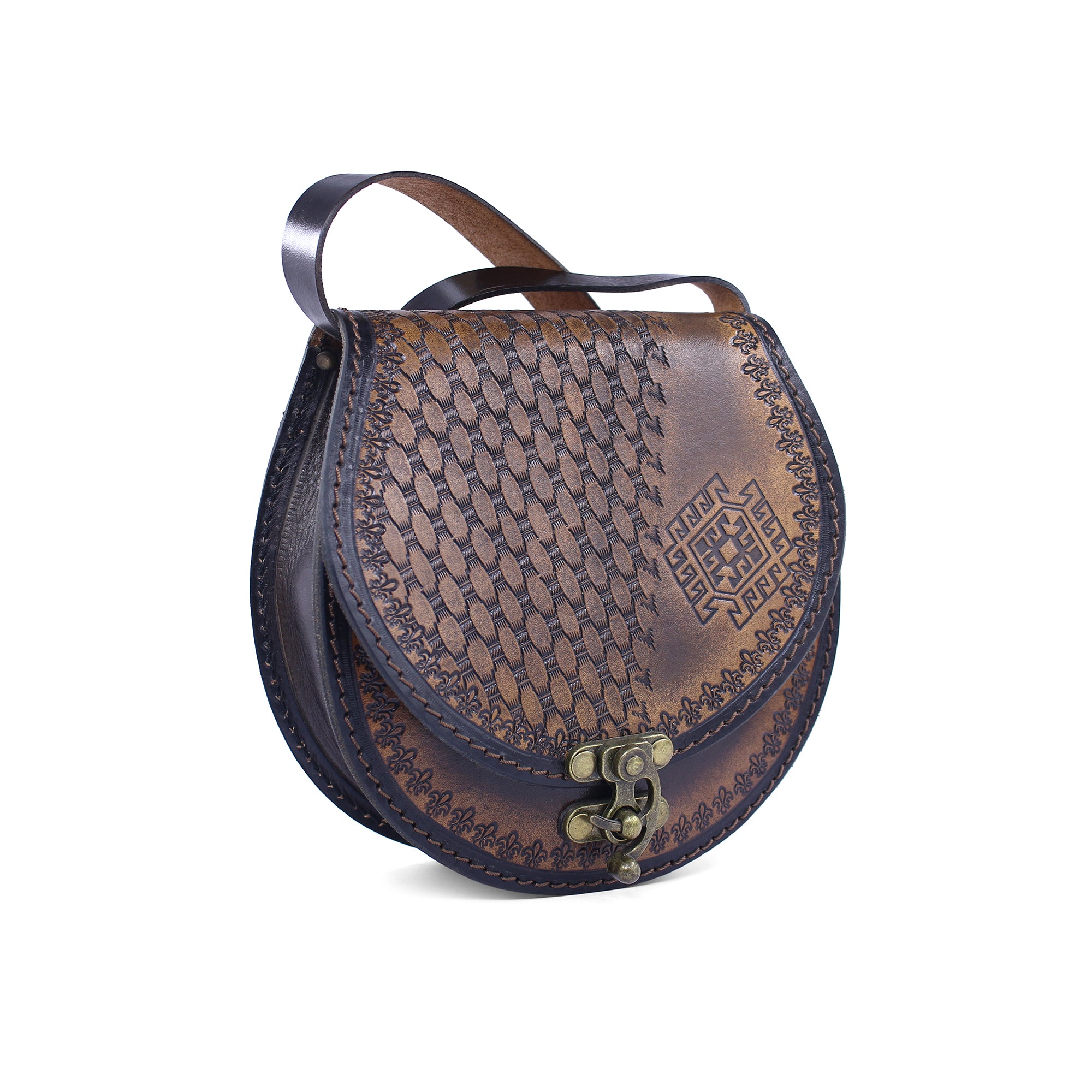 Vintage Tooled Leather Purse