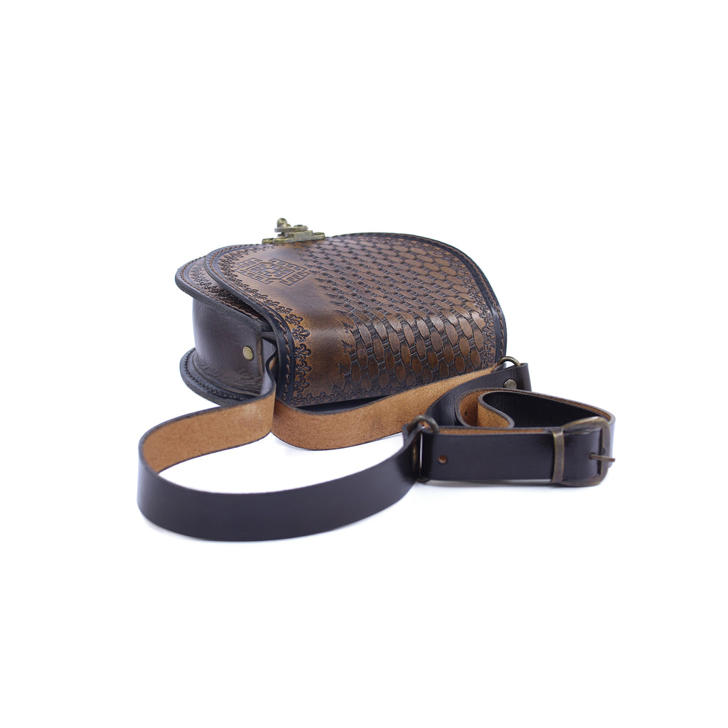 Vintage Tooled Leather Purse