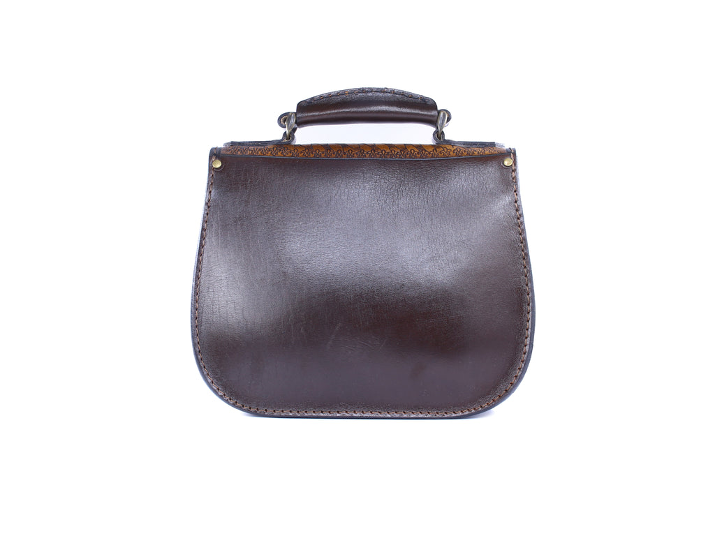 Handmade Leather Crossbody – Tree of Life Design