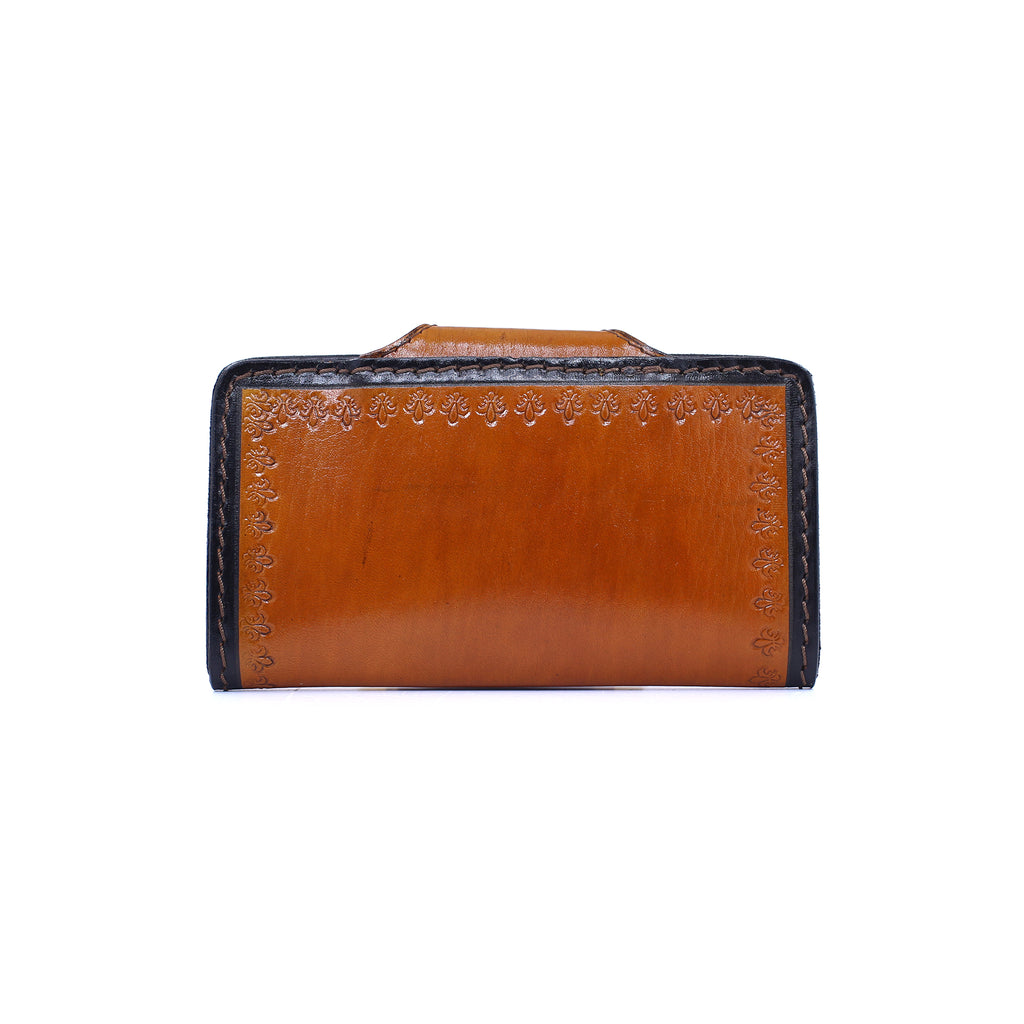 Floral Leather Wallet