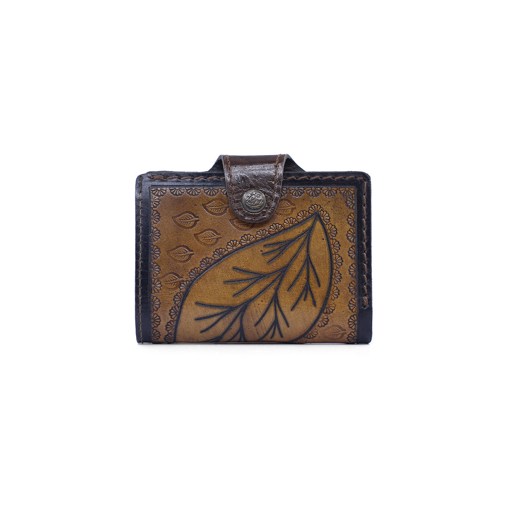Handcrafted Leather Leaf Wallet