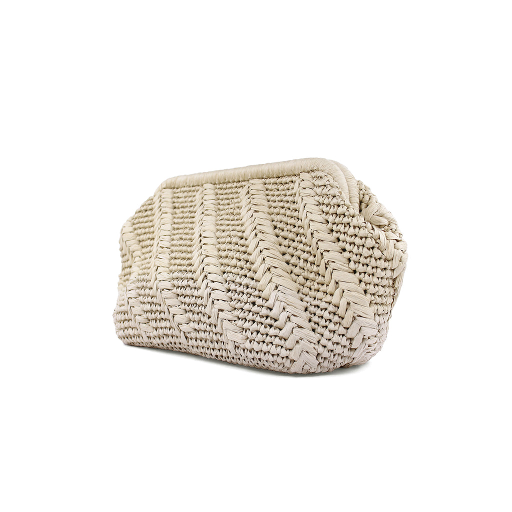 Minimalist Woven Raffia Bag