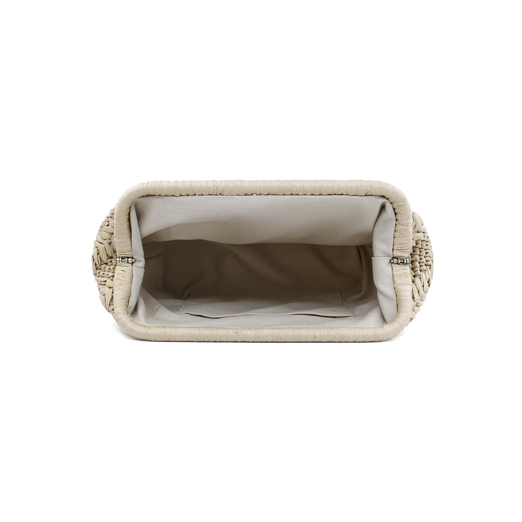 Minimalist Woven Raffia Bag
