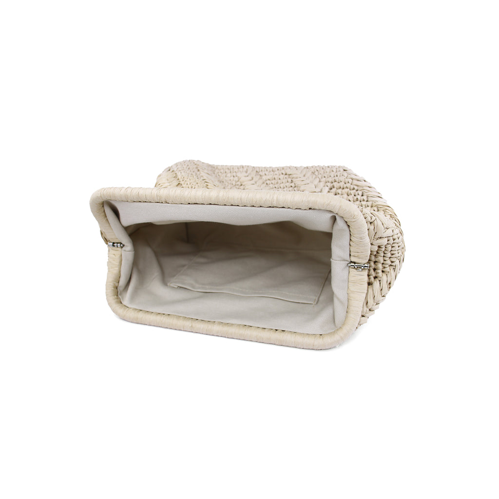Minimalist Woven Raffia Bag