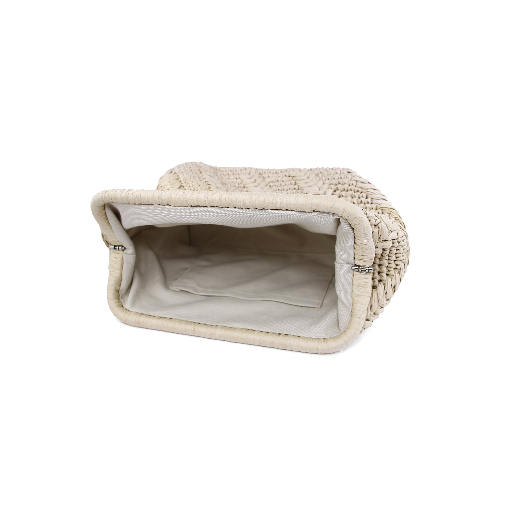 Minimalist Woven Raffia Bag