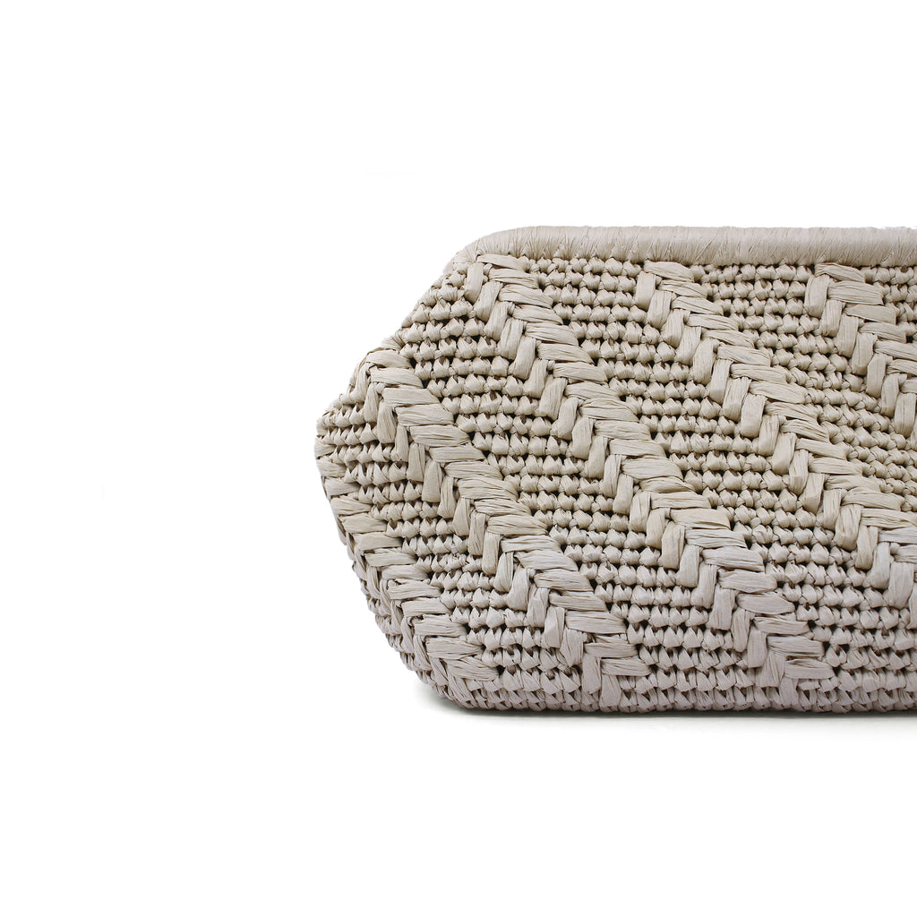 Minimalist Woven Raffia Bag