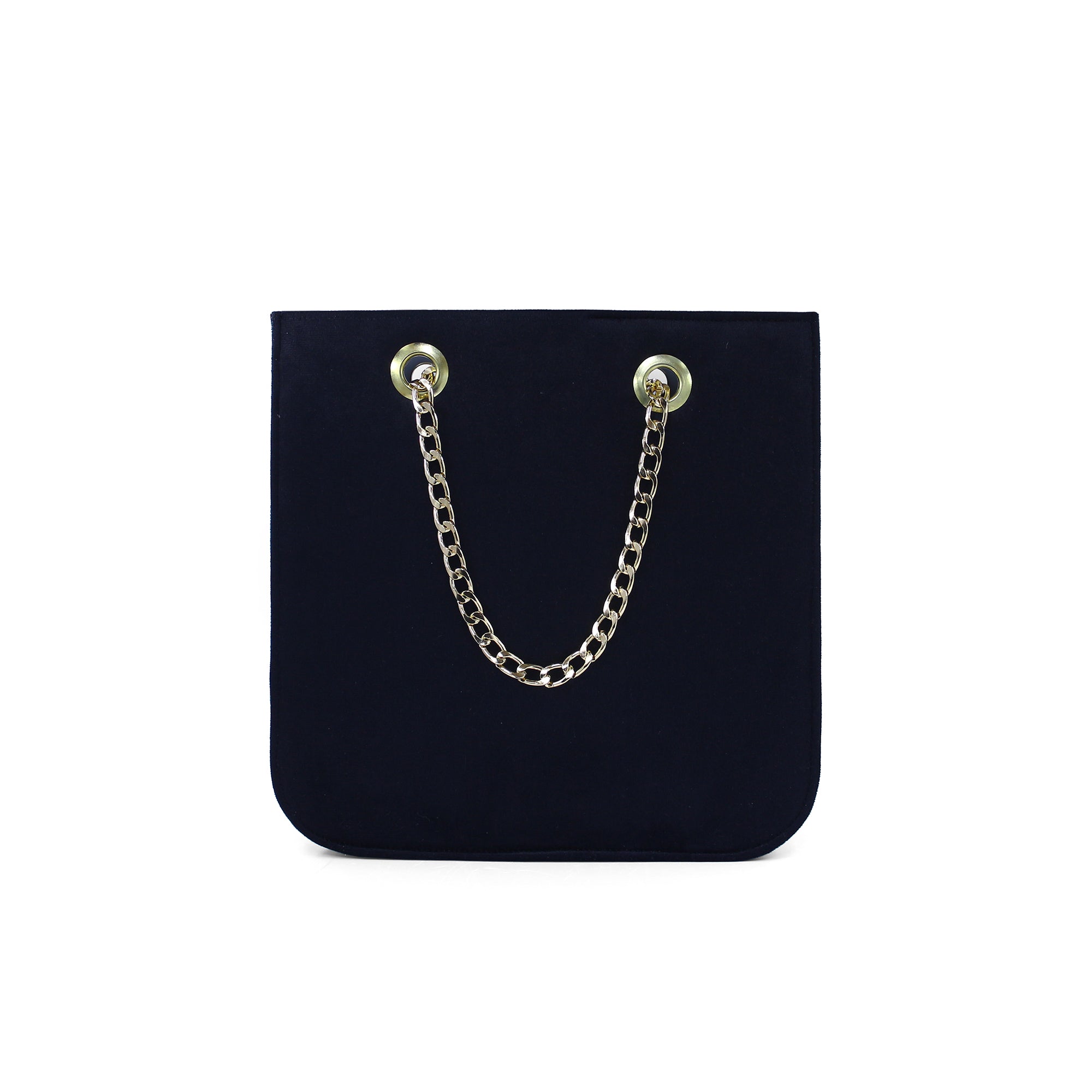 Black Velvet Evening Clutch Bag – Gold Embroidered Turkish Handcrafted Purse | Zavelya Atelier