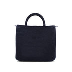 Toucan Embroidered Raffia Handbag