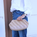 Minimalist Woven Raffia Bag
