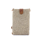 Handwoven Raffia Crossbody Bag