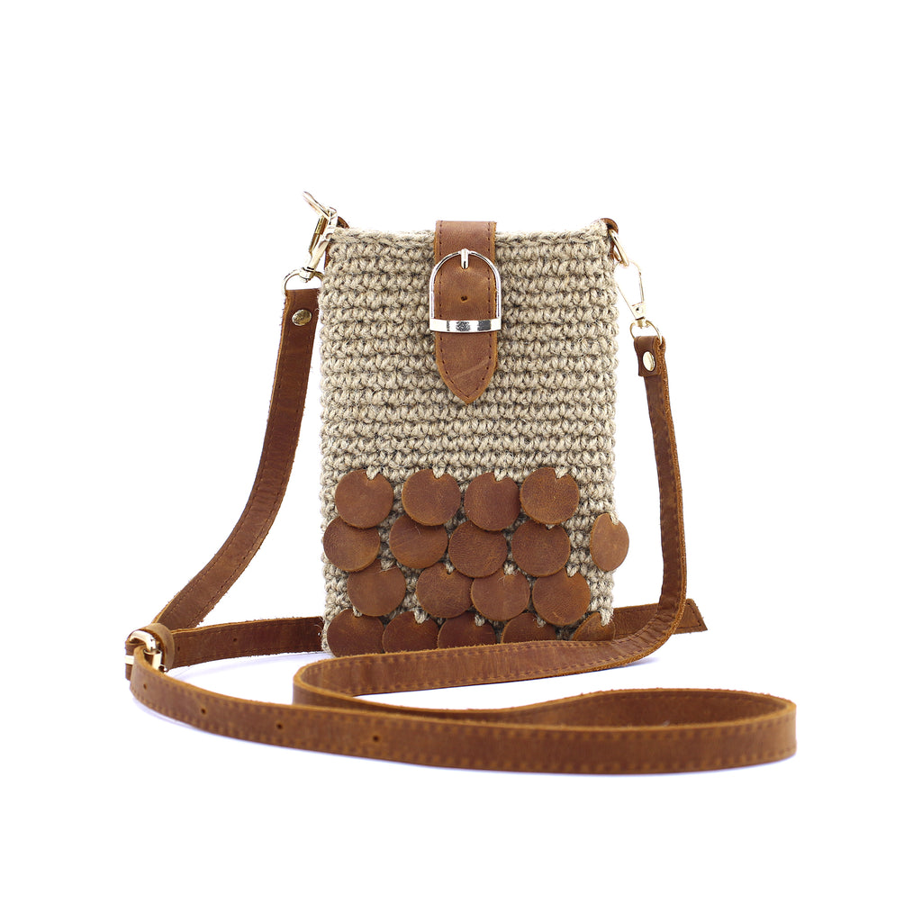 Handwoven Raffia Crossbody Bag
