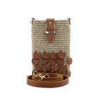 Handwoven Raffia Crossbody Bag