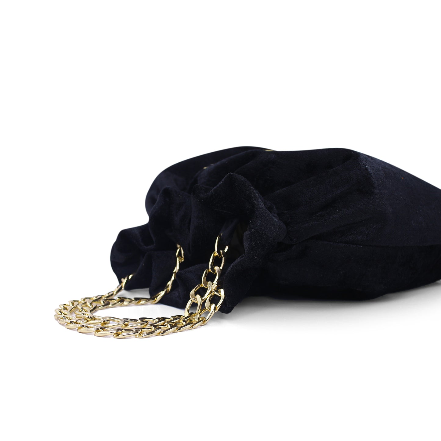 Black Velvet Bag with Sim Sırma Tulip Embroidery | Zavelya Atelier