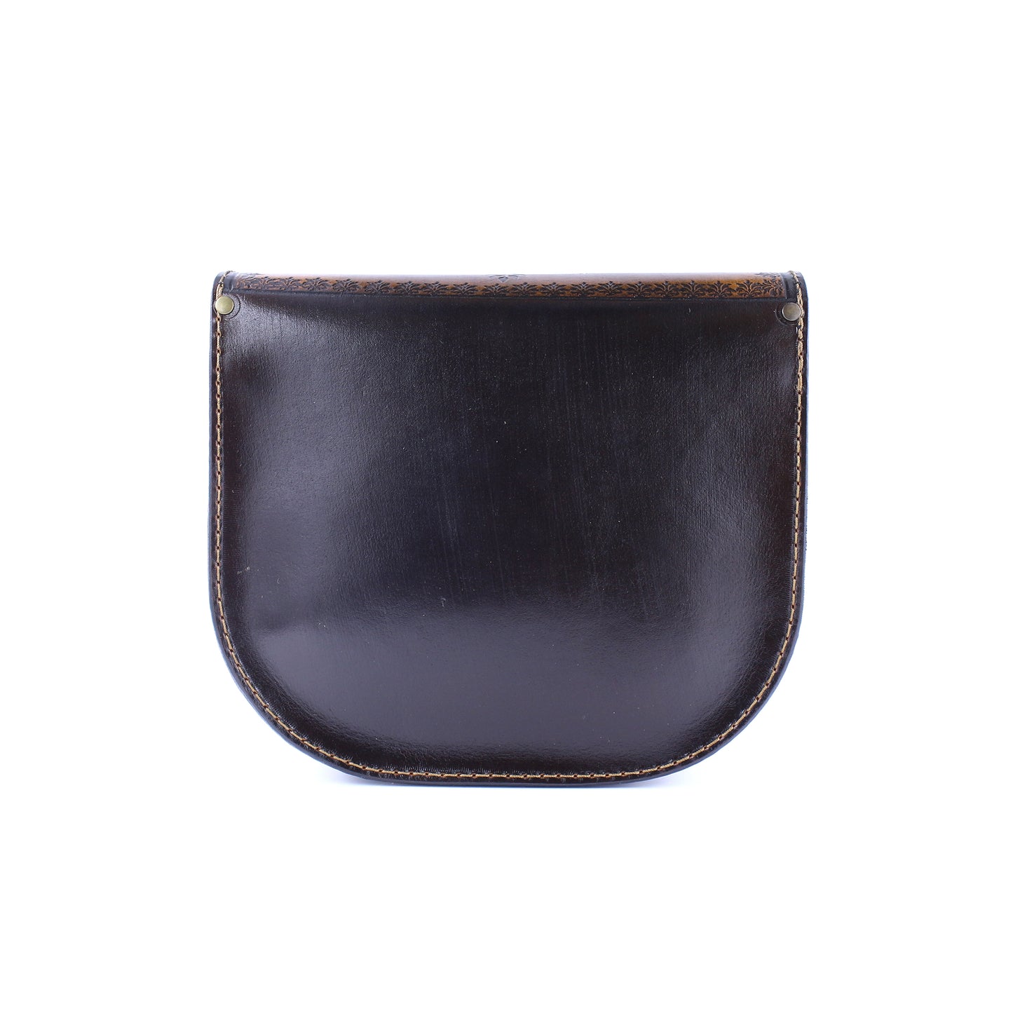 Handmade Leather Shoulder Bag – Tooled Tree of Life Design, Vintage Crossbody Purse– Zavelya Atelier