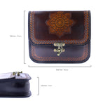 Tooled Leather Crossbody – Mandala Design