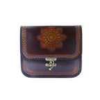 Tooled Leather Crossbody – Mandala Design