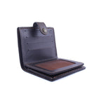 Vintage Leaf Pattern Leather Wallet