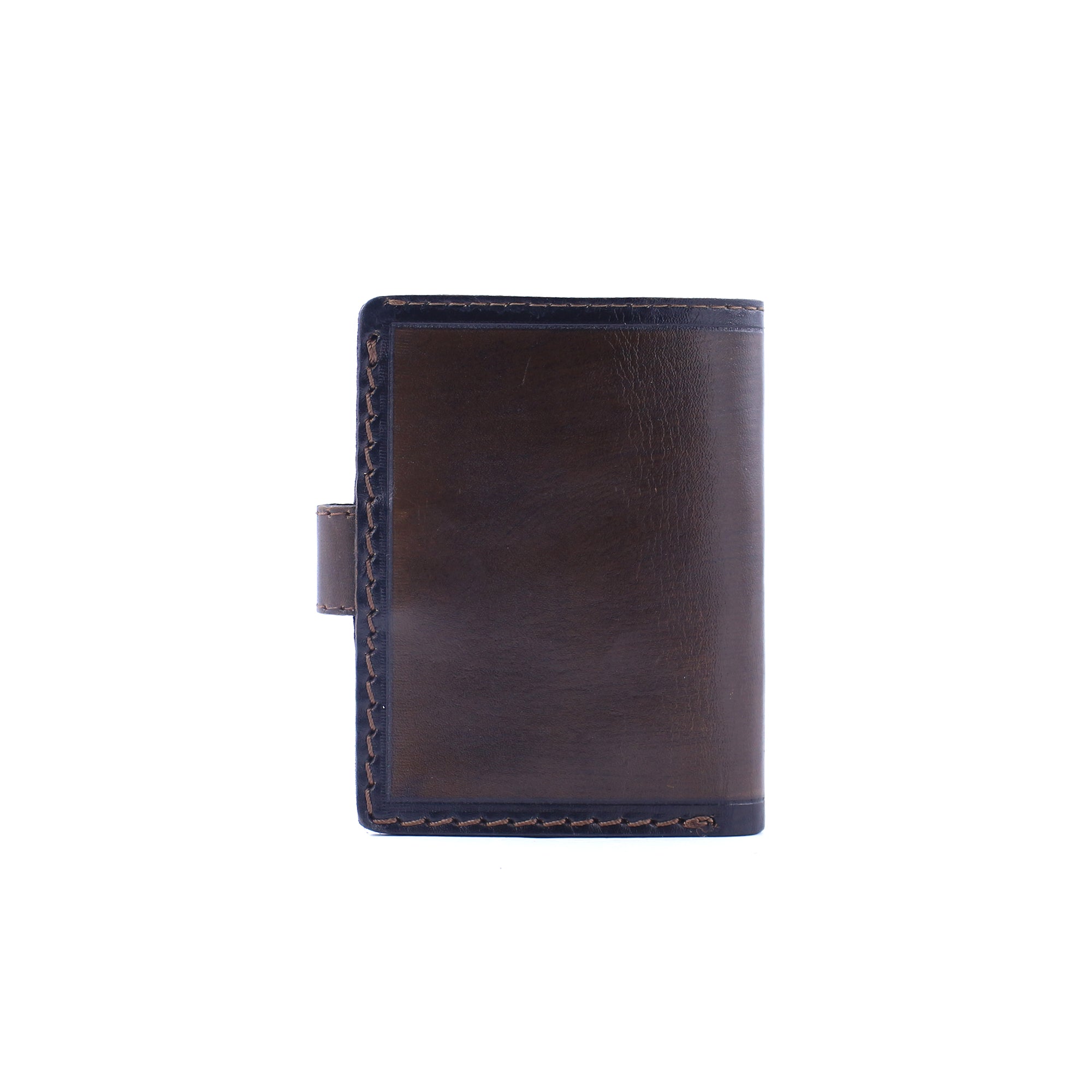 Vintage Leaf Pattern Leather Wallet