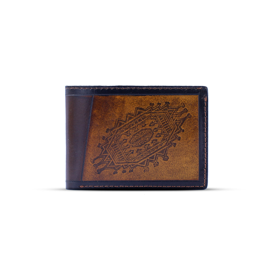 Tooled Leather Bifold Wallet