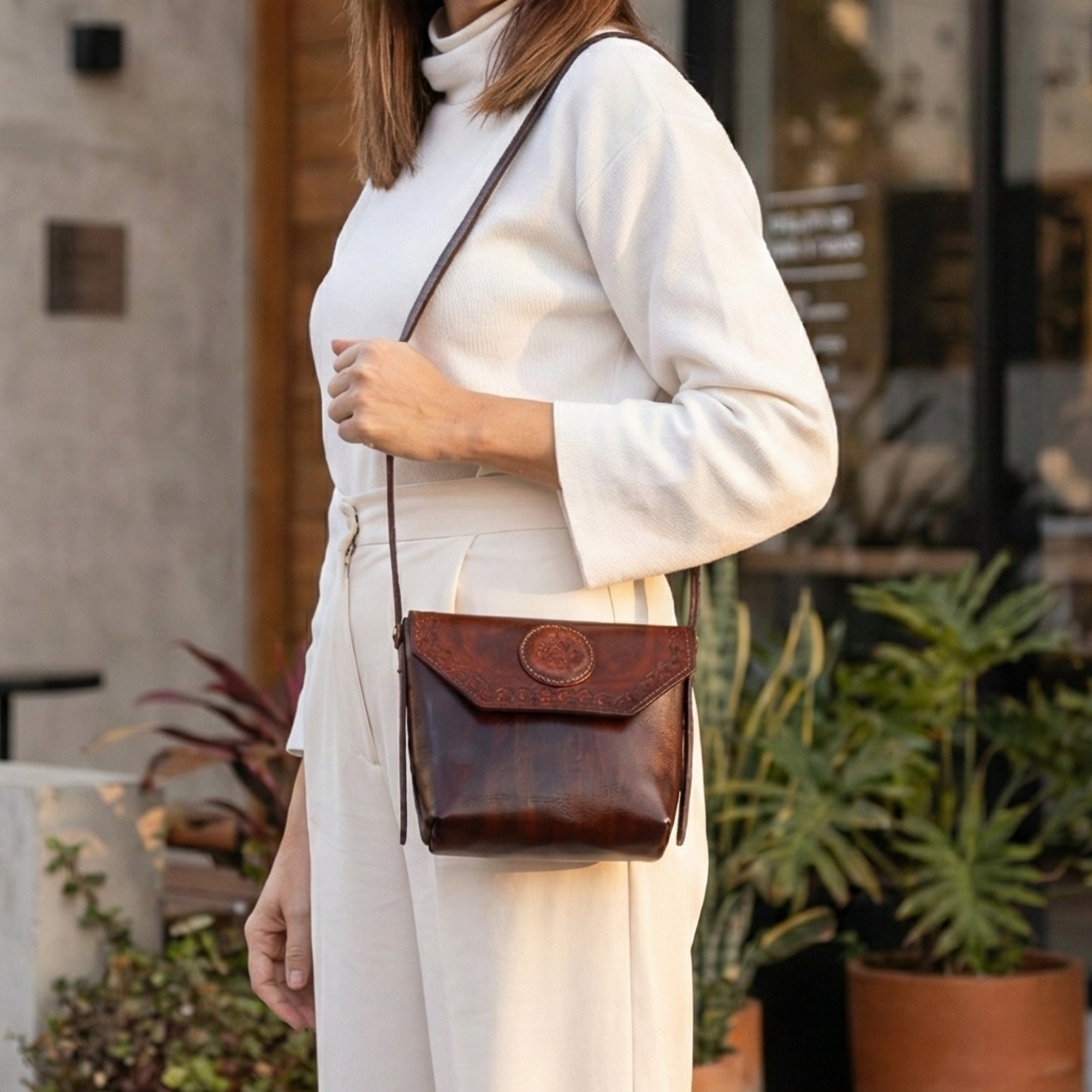 Handmade Leather Shoulder Bag