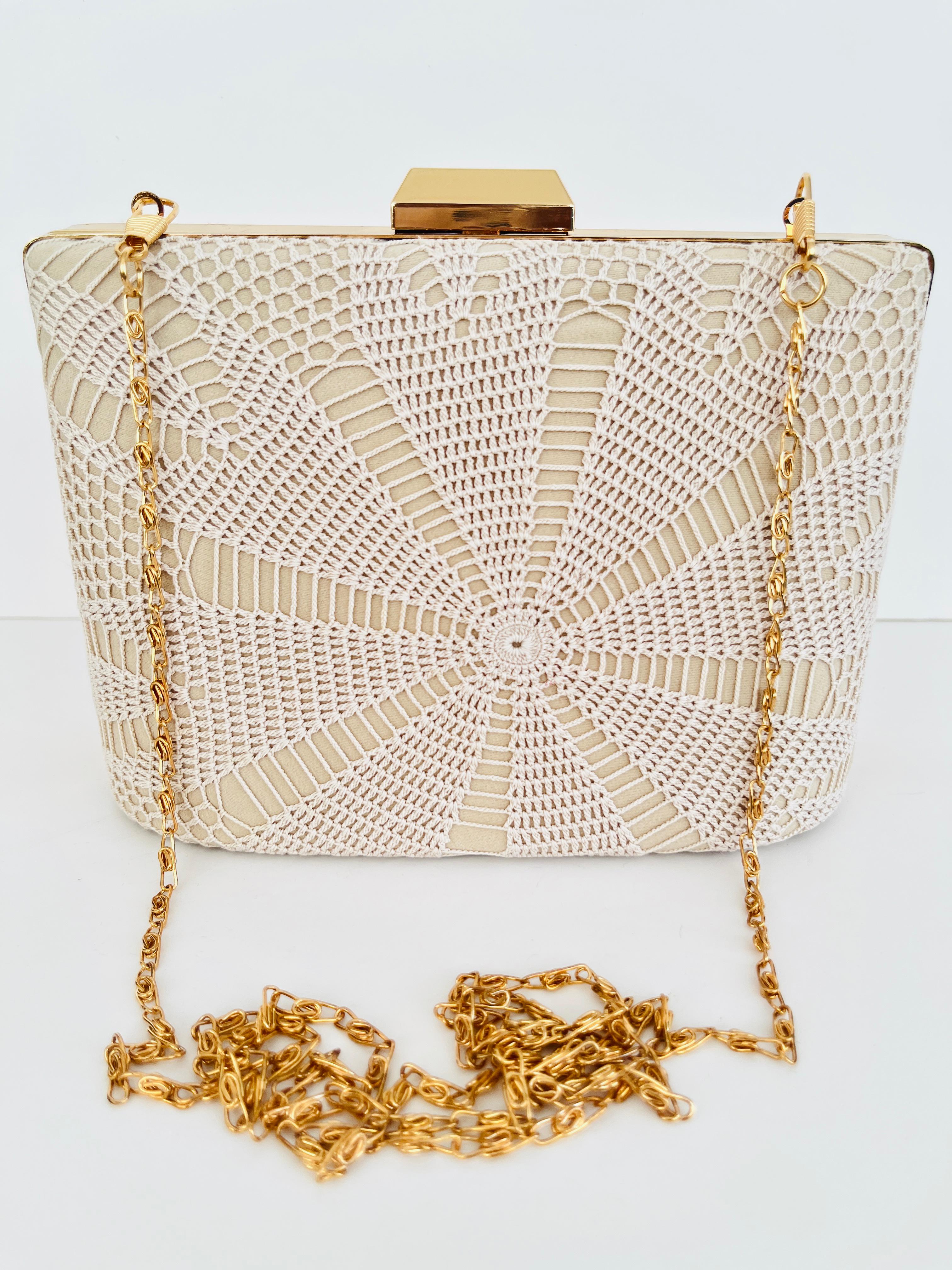 Handmade Lace Clutch Bag – Elegant Evening Purse | El Yapımı Dantel Çanta – Zarif Gece Çantası