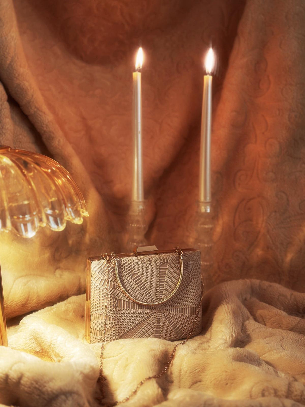 Handmade Lace Clutch Bag – Elegant Evening Purse | El Yapımı Dantel Çanta – Zarif Gece Çantası