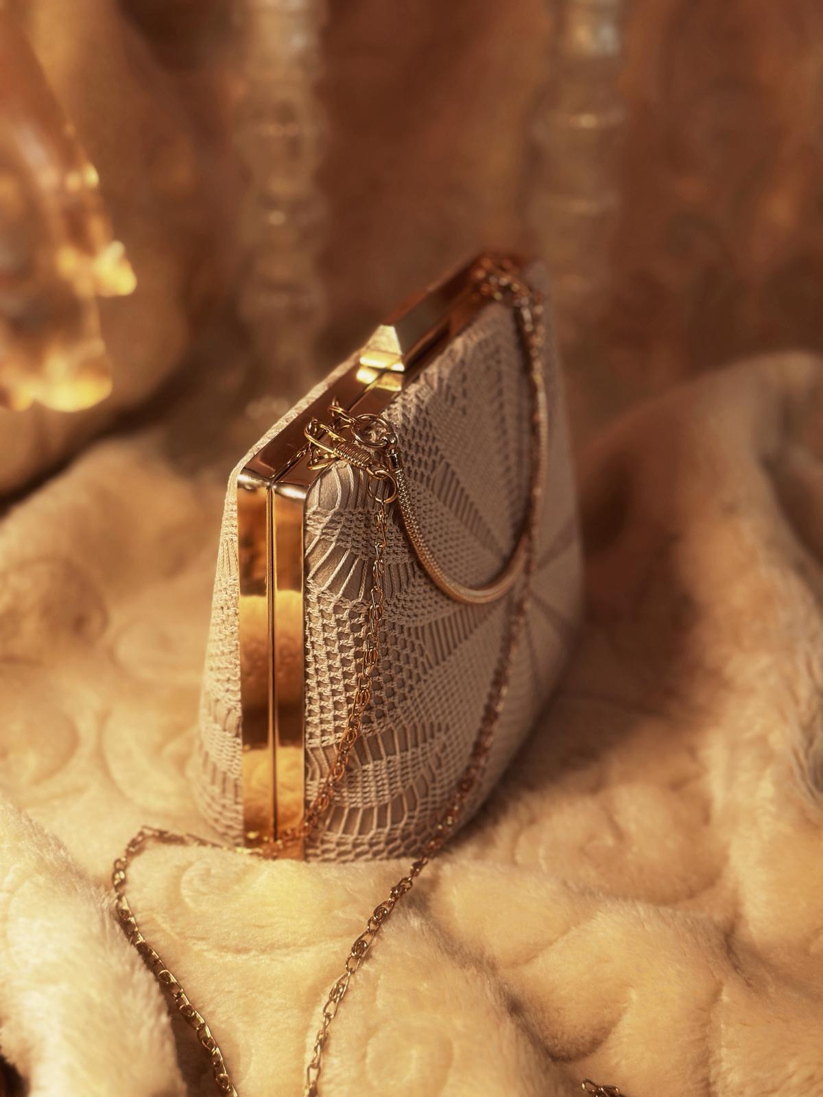 Handmade Lace Clutch Bag – Elegant Evening Purse | El Yapımı Dantel Çanta – Zarif Gece Çantası